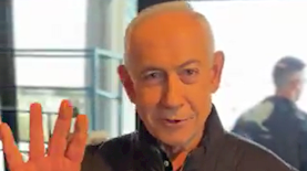 בנימין נתניהו קפה, צילום: חשבון הX של בנימין נתניהו